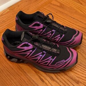 Salomon XT-6 Women's Black and Purple Athletic Shoes